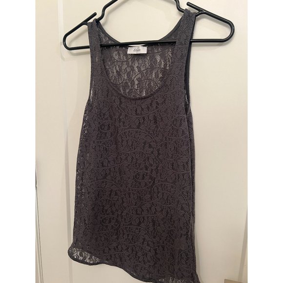 ETAM gray lace top, size medium - Picture 4 of 8